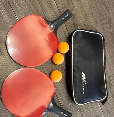 ~子甄彣璟~MK 乒乓球拍 練習長柄 短柄一組2支 比賽用單拍 橫拍 直拍 長柄橫拍 短柄直拍 桌球 球拍 對拍套裝4