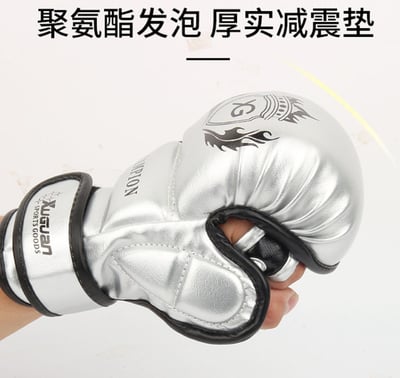 ~子甄彣璟~站立訓練手套 半指手套 拳擊 訓練手靶 拳套 拳擊手套 散打 泰拳 搏鬥 拳套8