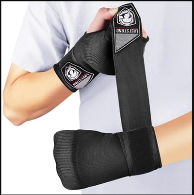 ~子甄彣璟~懶人快速纏手帶 凝膠手套 半指拳套 護手布 拳鋒 護拳鋒 拳擊 護手套 格鬥 散打 泰拳 護具 搏擊 拳鋒套 1