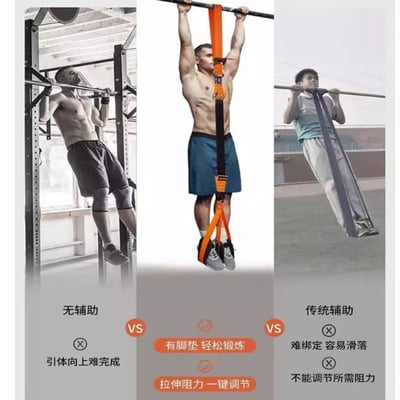~子甄彣璟~引體向上助力帶 訓練器 單杠輔助帶 乳胶 拉力器 拉力繩 彈力帶 健身運動4