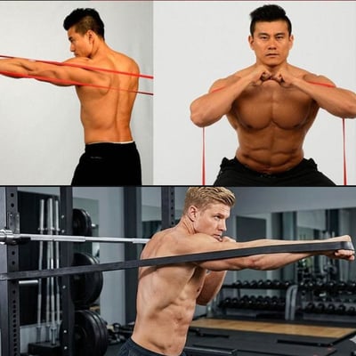 ~子甄彣璟~核心訓練 拉力帶 阻力帶 彈力帶 瑜珈輔助 阻力訓練圈 居家健身 運動 瑜珈 復健 伸展 訓練繩 拉力繩4