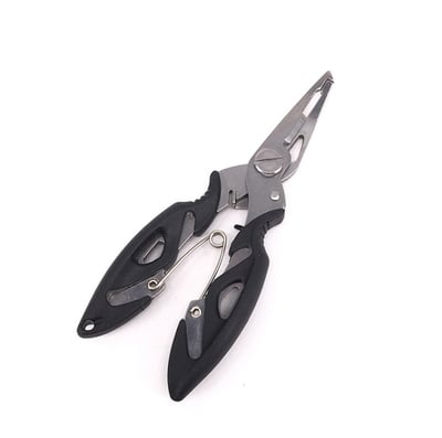 ~子甄彣璟~路亞鉗 不鏽鋼材質 壓咬鉛 剪線鉗 取鉤鉗 剪PE線　彎嘴釣魚鉗 開口鉗 大力馬魚線剪 控魚器 斷鋼絲 夾線2