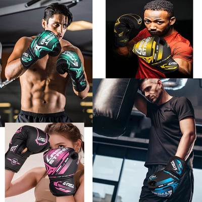 ~子甄彣璟~機械師拳套 高顏值 防爆耐磨 拳擊 手套 搏擊 散打 泰拳 格鬥 散打 健身運動11