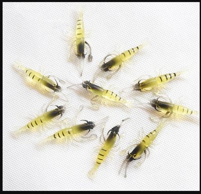 ~子甄彣璟~4公分模擬路亞草蝦 蝦子 漁具釣具垂釣 海釣 釣魚 溪釣 假餌 路亞餌 仿生餌 小蝦1