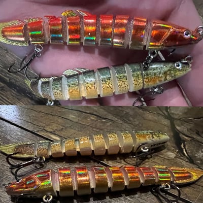 ~子甄彣璟~泥鰍 硬餌 路亞假餌 路亞餌 多節魚 魚餌 仿生餌 泳姿逼真 假魚 假餌 全泳層通殺4