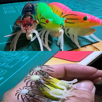 ~子甄彣璟~木蝦 全夜光 路亞餌 魷魚鉤 花軟 閃電蝦 餌木 響珠蝦 軟絲竿 路亞 鐵板 軟絲 魷魚蝦 烏賊墨  JIG2
