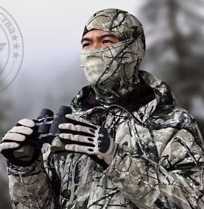 ~子甄彣璟~戰術頭套 響尾蛇蟒紋面罩 迷彩面罩 忍者頭套 CS頭套 野戰 叢林戰 自行車 腳踏車 機車防曬 防風 防寒1