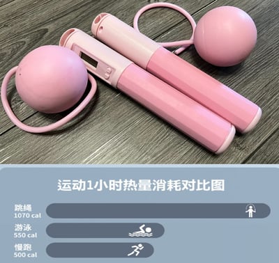 ~子甄彣璟~升級版 無繩大球款 跳繩 無繩 健身運動 繩子 無線跳繩 電子跳繩 智能跳繩 訓練運動2