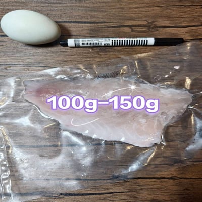 ~子甄彣璟~金目鱸魚 滿1500元 免運 帶皮鱸魚片 100-400g 去刺 鱸魚片 鱸魚 清肉 鱸魚排 高蛋白 脂肪低3