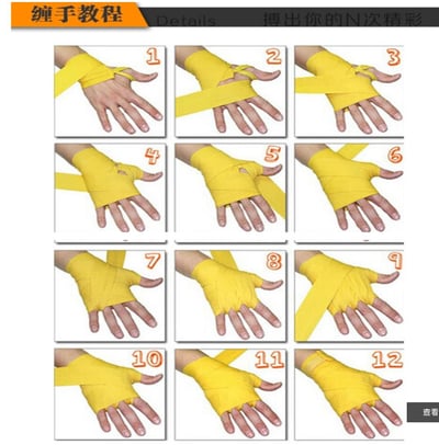 ~子甄彣璟~BN 彈力 繃帶 纏手帶 拳擊 搏擊 散打 綁手帶 護手帶 阻力帶 健身舉重 手綁帶 纏帶 護手帶 武術訓練5