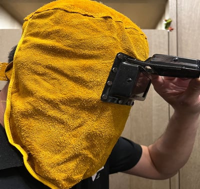 ~子甄彣璟~促銷價-電焊帽 純牛皮電焊面罩 氬弧焊 電銲帽 電焊面罩 CO2 手電銲 氬銲 氬焊 勞保防護用品 焊工帽 防強光8