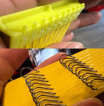 ~子甄彣璟~伊勢尼 子線仕掛 魚鉤子線雙鉤 魚鉤綁好 子線鉤 帶線鈎 不亂線 不易彎曲 高錳碳鋼精制 穿透力強7