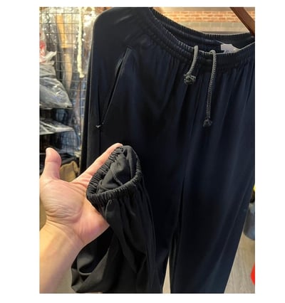 ~子甄彣璟~ 加厚款 秋冬款功夫褲 (共3組拉鍊)棉質運動褲  太極拳 黑色 燈籠褲-武術/瑜珈/禪坐休閒/運動3