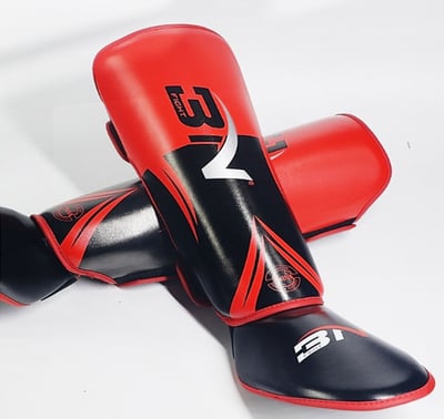 ~子甄彣璟~BN 1副2只價格-拳擊 護腿 泰拳 護脛連腳背 散打搏擊 一體成型護腳 運動護具 護具 側踢 重量訓練 腳套8