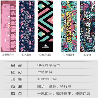 ~子甄彣璟~運動涼感毛巾 一甩即涼 吸濕降溫急速涼感巾 運動毛巾 冷感毛巾 吸水毛巾 健身毛巾 健身房 運動用品 擦汗巾 毛巾2