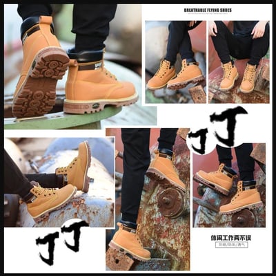 ~子甄彣璟~通過BSMI認證 專業電焊鞋 鋼頭安全鞋 防火花噴濺 防砸防刺穿 工作鞋 銲工鞋 勞保鞋12