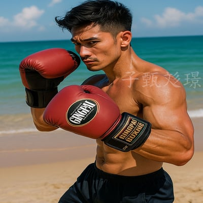 ~子甄彣璟~GINGPAI 阿瓦旗艦系列 拳套 拳擊 手套 搏擊 散打 泰拳 格鬥 散打 健身運動1