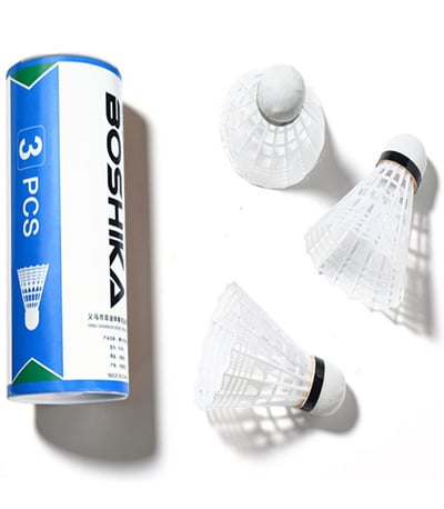 ~子甄彣璟~搏仕卡 尼龍球3只裝 台纖球頭 羽毛球 娛樂練習 初級耐打3