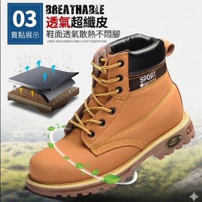 ~子甄彣璟~通過BSMI認證 專業電焊鞋 鋼頭安全鞋 防火花噴濺 防砸防刺穿 工作鞋 銲工鞋 勞保鞋17