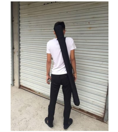 ~子甄彣璟~ 日本 劍道 合氣道 專用袋 竹劍袋 有肩背帶 竹刀袋 黑色 武術劍袋 練習竹劍用 木刀 劍袋 壹把裝1