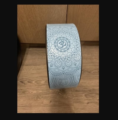 ~子甄彣璟~耐壓款-瑜珈圈 曼陀羅花圖騰 高強抗壓 橡膠瑜珈輪PU 達摩輪 後彎神器 普拉提圈 瑜伽輪 放鬆 平衡 紓壓健身器材9