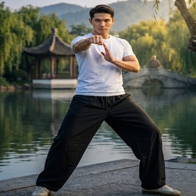 ~子甄彣璟~ 太極/練功專用 彈力棉 燈籠褲 功夫褲 褲子 禪坐 束口休閒褲 運動縮口褲 瑜珈 居士褲 太極長褲3