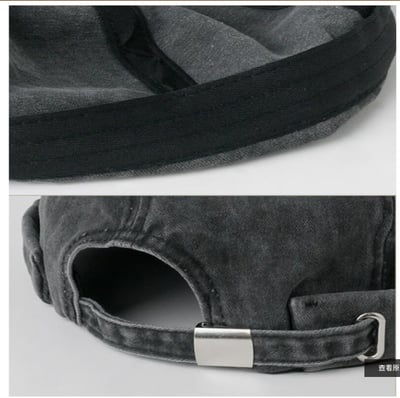 ~子甄彣璟~瓜皮帽 日系 棉質 帽子 圓頂 雅痞流氓帽 地主帽 水兵帽 地主帽 流氓帽 遮陽帽 嘻哈帽 遮陽帽 工作帽3