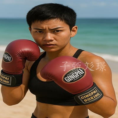 ~子甄彣璟~GINGPAI 阿瓦旗艦系列 拳套 拳擊 手套 搏擊 散打 泰拳 格鬥 散打 健身運動10