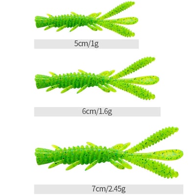 ~子甄彣璟~浮水蝦15條 腥臭 黑坑利器 路亞軟餌 仿生軟餌 假餌 針尾蟲 軟蟲 軟餌 誘餌7