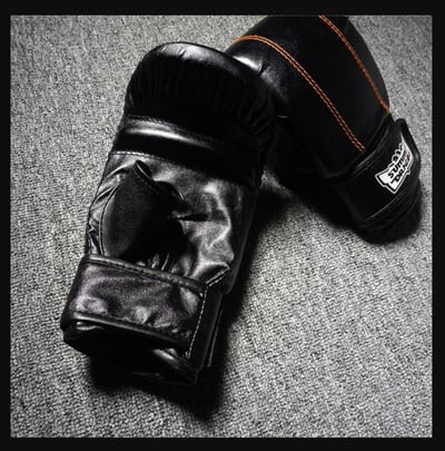 ~子甄彣璟~summitdragon 半指拳套 黃線露拇指拳擊手套 散打手套 搏擊格鬥拳套 沙包 沙袋打擊訓練 武術泰拳7