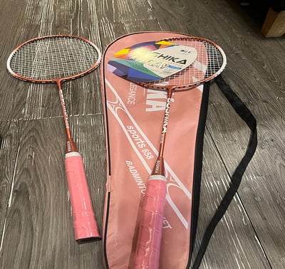 ~子甄彣璟~羽毛球拍 成人2支1袋 耐打型 羽毛球 戶外運動 家庭休閑 學生 初級入門4