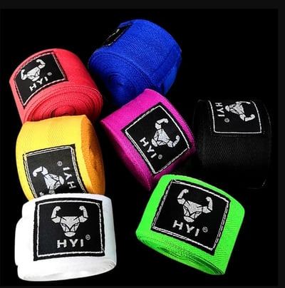 ~子甄彣璟~牛哥 3米繃帶一對價格 拳擊 搏擊 散打 吸汗 纏手帶 綁手帶 護手帶  繃帶 手綁帶 纏帶 泰拳 健身  4