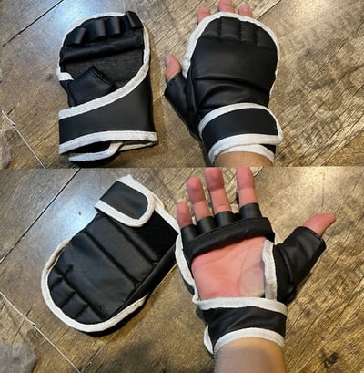 ~子甄彣璟~超經濟護手套 半指MMA拳套 拳擊手套 散打手套 搏擊 格鬥 拳套 打擊訓練 搏擊格鬥 武術 泰拳 打沙包 競賽練習2