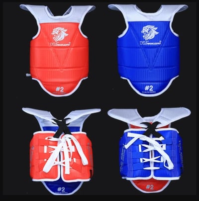 ~子甄彣璟~跆拳道護胸 競技護具 護胃 背心 散打 拳擊 護甲 格鬥練習 運動防具 泰拳 散打 拳擊 搏擊訓練5