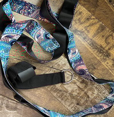 ~子甄彣璟~瑜珈輔助帶 瑜伽帶 伸展帶 拉力帶 拉筋帶 輔助繩 瑜珈繩 瑜珈帶 運動健身 動作帶 高難度輔助神器16