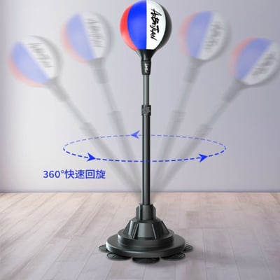 ~子甄彣璟~免運 立式吸盤拳擊速度球 回彈快 閃躲反應快 不倒翁 拳擊球 發泄球 跆拳道 拳擊訓練器 健身8