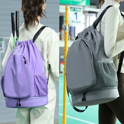 ~子甄彣璟~多功能運動背包 羽毛球包 鞋倉 雙肩包 羽毛球拍套 球袋 羽毛球包 羽毛球袋 羽毛球拍袋8