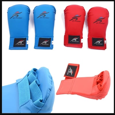 ~子甄彣璟~空手道手套 成人兒童護手套 拳擊手套 跆拳道 拳套 拳擊 手套 搏擊 散打 泰拳 格鬥散打 健身 運動 護手套3