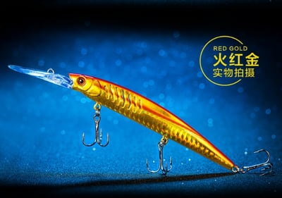 ~子甄彣璟~促銷中-14cm/12.4g 浮水型米諾 硬餌 路亞餌 假餌 誘餌 仿生餌 擬餌 海釣 釣魚 翹嘴 大魚剋星7