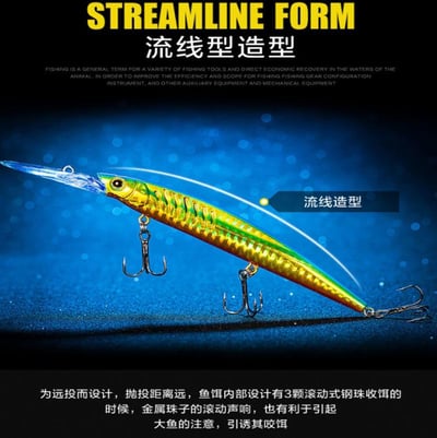 ~子甄彣璟~促銷中-14cm/12.4g 浮水型米諾 硬餌 路亞餌 假餌 誘餌 仿生餌 擬餌 海釣 釣魚 翹嘴 大魚剋星4