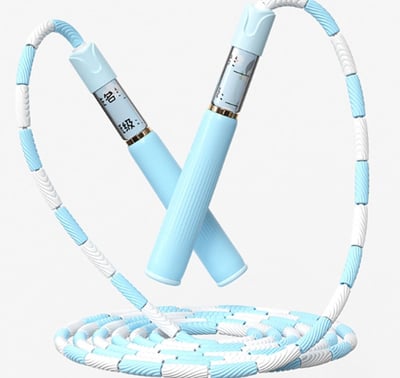 ~子甄彣璟~兒童竹節跳繩 健身運動 初學者 小學生 跳繩 體育用品 自由調節長度 體能訓練2