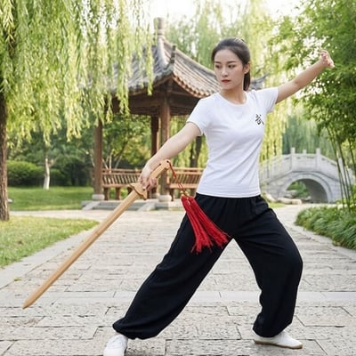 ~子甄彣璟~楠竹太極劍 安全不傷手練習劍 晨練劍 碳化竹劍 武術健身 輕量化設計 晨練必備 竹木劍 不開刃5