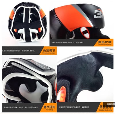 ~子甄彣璟~BN泰拳 跆拳道 全防護頭盔 護頭套 空手道 拳擊頭套 散打 訓練帽 練習護具 運動頭套 拳館 成人兒童頭套4