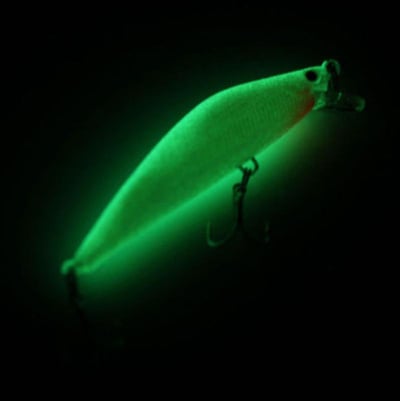 ~子甄彣璟~夜光米諾7cm 8g 夜釣硬餌 路亞餌 假餌 誘餌 仿生餌 擬餌 海釣 釣魚 翹嘴 大魚剋星 魚餌 加強鉤1