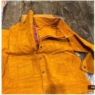 ~子甄彣璟~促銷價-純牛皮 夾克 電銲服 牛皮 電銲衣 防燙服 電焊 抗磨 耐熱 工作服 工作衣 氬銲 氬焊 勞工5