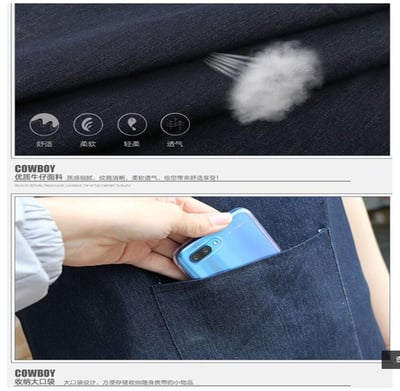 ~子甄彣璟~促銷價-牛仔圍裙 防油 防火花 耐磨 防塵 隔熱 防護 圍裙 電銲 防護衣 工業用品 牛仔布 工作衣4