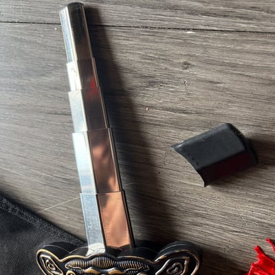 ~子甄彣璟~促銷價 晨練太極拳 不銹鋼伸縮劍 太極拳武術用品 太極劍 功夫劍 輕伸縮劍,武術劍,練功劍,晨練劍 未開刃7