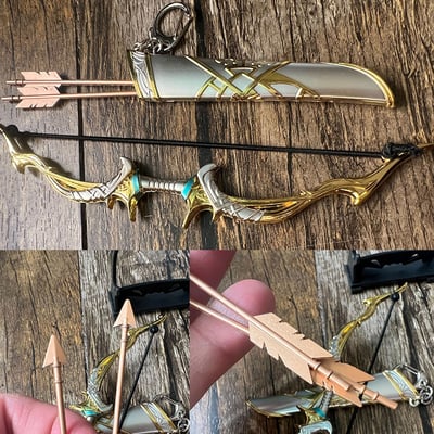 ~子甄彣璟~三國志 五虎將 黃忠 八寶麒麟弓 百發百中 模型 擺件 工藝品 生日禮物 交換禮物6