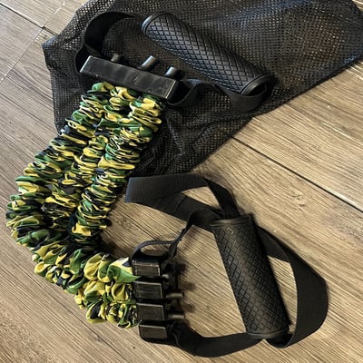 ~子甄彣璟~多功能擴胸拉力器 開肩拉背多功能訓練 三孔拉力管套 三管拉力繩 3檔阻力拉力器2