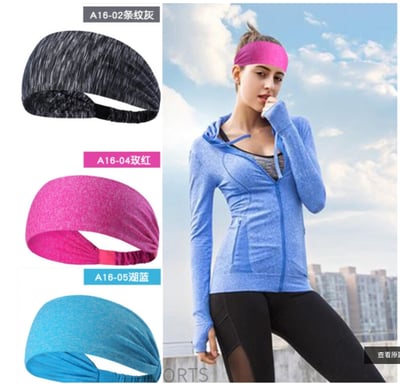 ~子甄彣璟~出清價-運動頭帶 止汗 頭帶 運動汗帶 束髮圈 髮帶 吸汗 髮帶 頭巾 跑步 慢跑 瑜珈 健身 運動頭巾 6